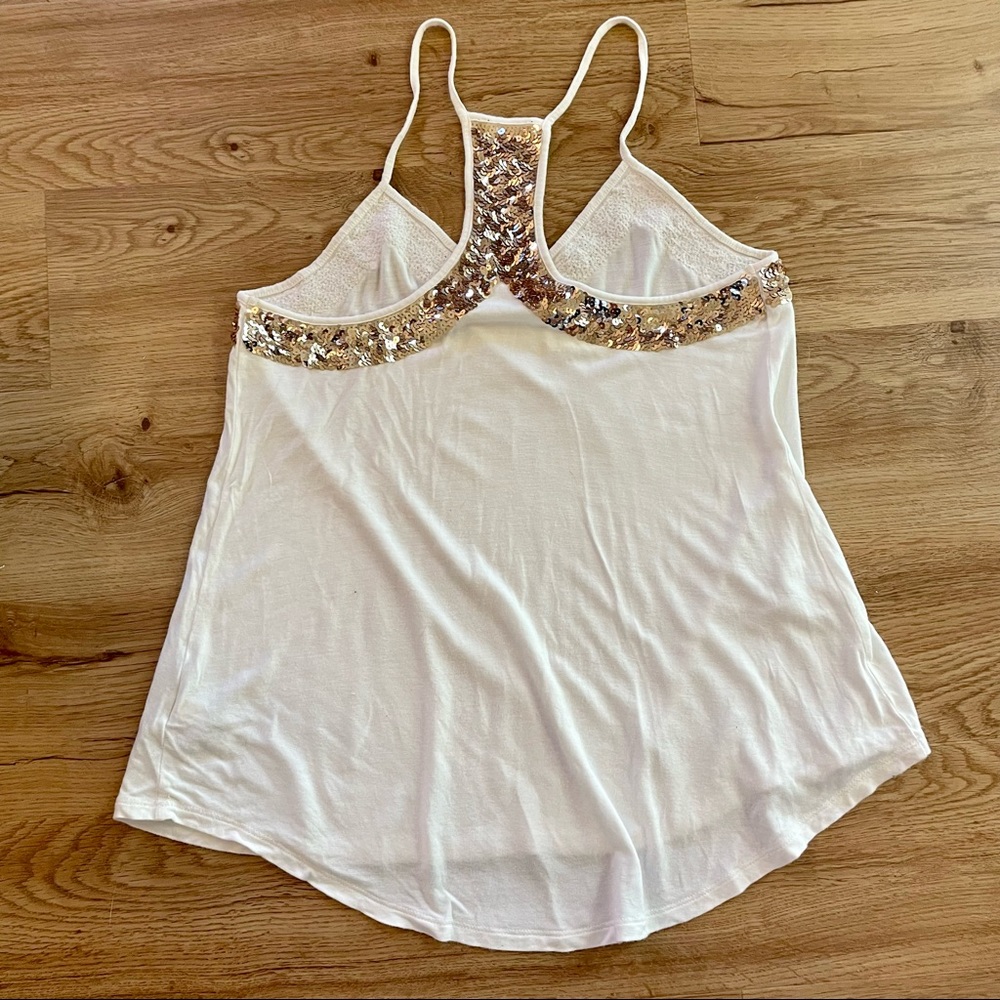 Express Babydoll Racerback Sequins Tank - Picture 4 of 6